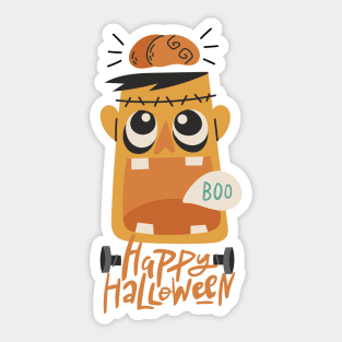 Happy Halloween Frankie! Sticker